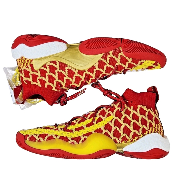ADIDAS Pharrell Williams PW x Crazy BYW Chinese New Year Sz 11 Red/Gold EE8688 main image 3